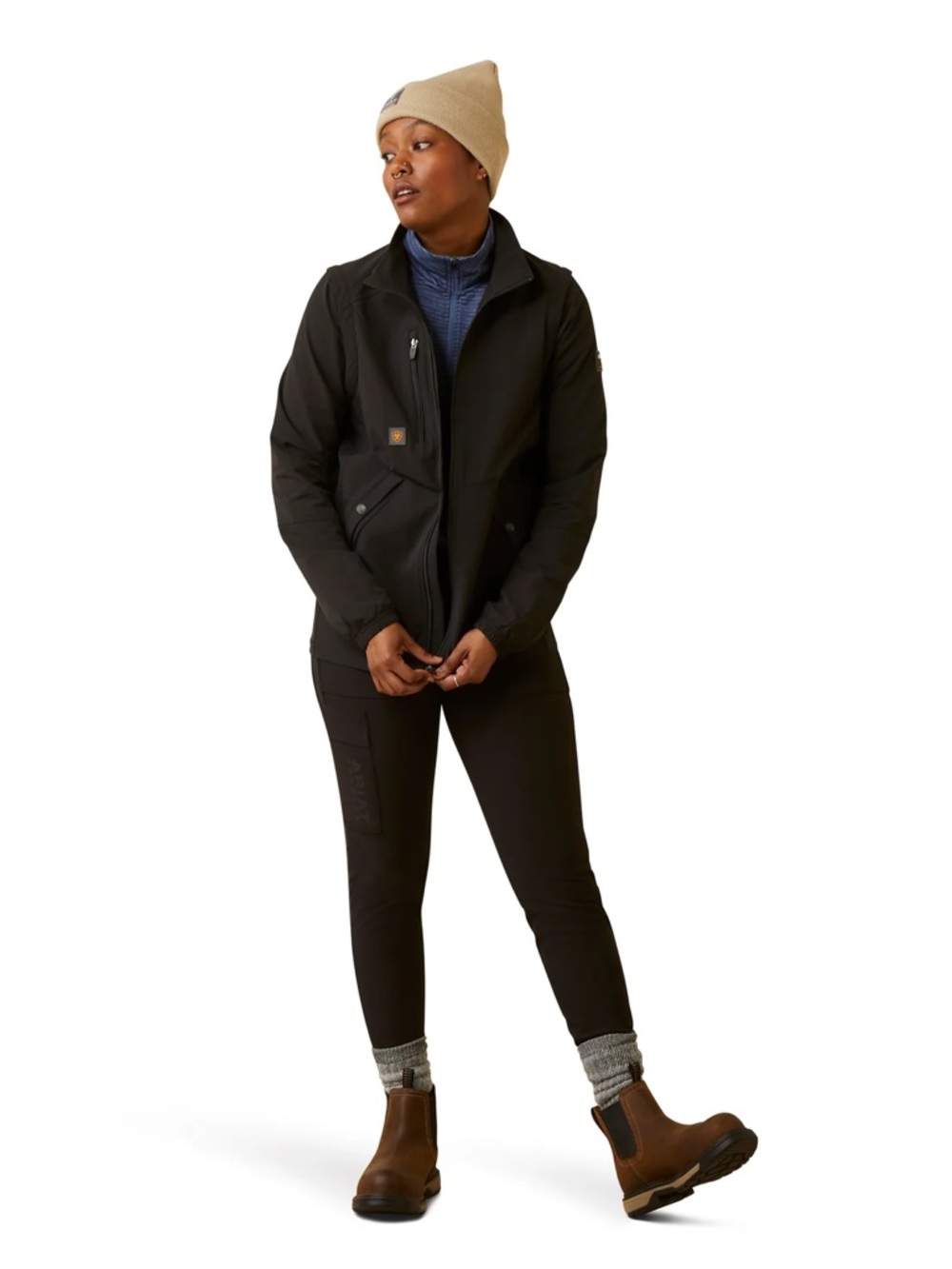 🆕Ariat  REBAR Weatherproof 
Convertible Black Jacket M - Picture 16 of 16